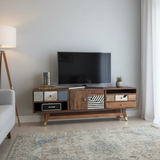 Tatvaacasa Designer Wooden TV Console