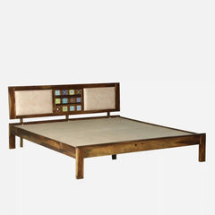 Sheesham Wood King Size Bed Without Storage