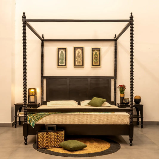 Four Poster Mango Wood Bed
