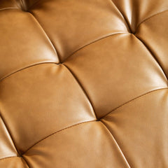Tatvaacasa Brown Leather Sofa For Living Room