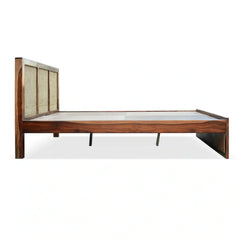 Rattan Solid Sheesham Wood Cane Bed