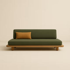 Natural Oak Wood Modern Sofa