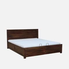 Sheesham Wood Hydraulic Storage Beds