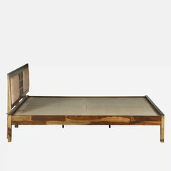 Sheesham Wood King Size Bed Without Storage