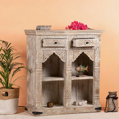 Wooden Handcarved Bookshelf
