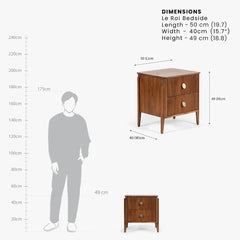 Wooden Bedside Table