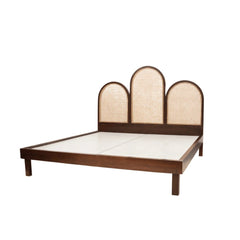 Mango Wood Cane Bed