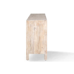 Hand Carved TV Cabinet In Natural