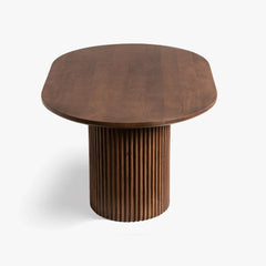 Tatvaacasa Wooden Walnut Finish Coffee Table