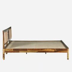 Solid Wood King Size Bed Without Storage