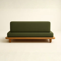 Natural Oak Wood Modern Sofa