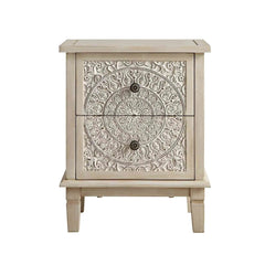 Handcrafted Mango Wood Bedside Table