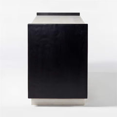 Tatvaacasa 4-Drawer Whitewashed Wood Sideboard