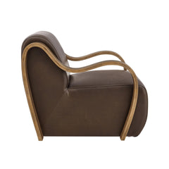 Tatvaacasa Modern Leather Accent Armchair