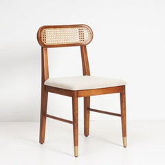 Tatvaacasa 6-Seater Solid Wood Dining Table Set with Cushioned Chairs & Bench