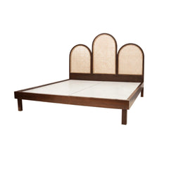 Mango Wood Cane Bed