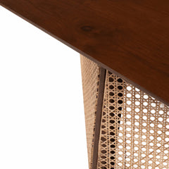 Mango Wood Cane Coffee Table