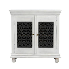 Handcrafted 2-Door Jail-Style Server Cabinet