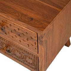 Acacia Wood Bedside Table