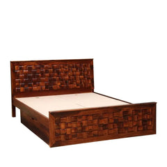 Solid Sheesham Wood Drawer Storage Beds
