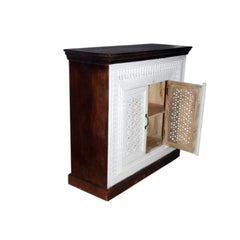 2 Door Hand Carved Cabinet