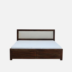 Solid Wood Drawer Storage Beds