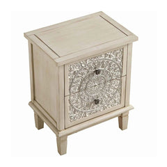 Handcrafted Mango Wood Bedside Table
