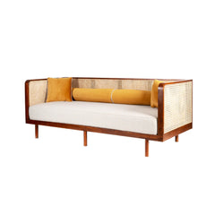 Wooden Cane Sofa for Home
