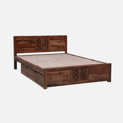 Sheesham Wood Storage Beds With Drawer