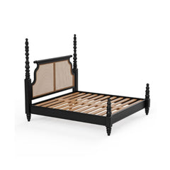 Poster Bed with Cane Headboard
