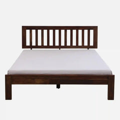 Solid Wood Queen Size Bed Without Storage