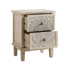 Handcrafted Mango Wood Bedside Table