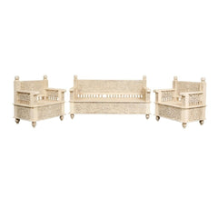 Traditional Solid Wood Hand Carved Sofa Set