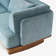 Modern 3 Seater Sofa Blue