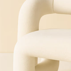 Tatvaacasa Modern White Fabric Bench