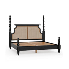Poster Bed with Cane Headboard