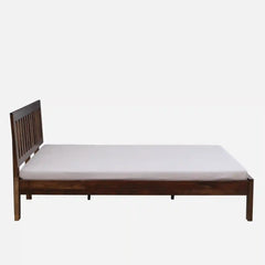 Solid Wood Queen Size Bed Without Storage