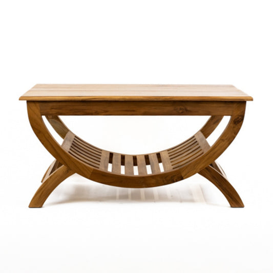 Half Round Wooden Coffee Table