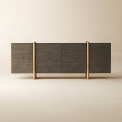 Tatvaacasa Gold Console Table