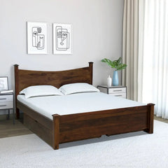 Solid Sheesham Wood Storage Beds