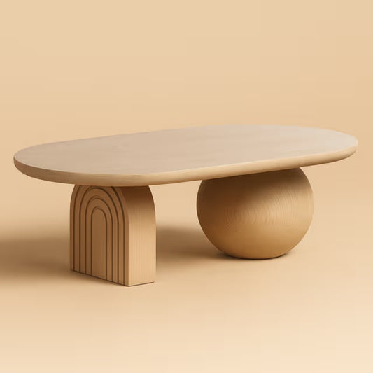 Modern Natural Wooden Coffee Table