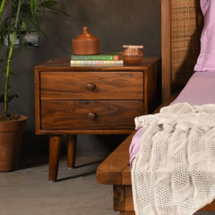 Mango Wood Bedside Table