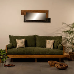 Modern Daybed Acacia Wood Sofa