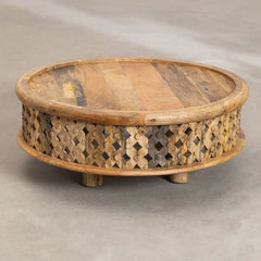 Tatvaacasa Carved Wood Coffee Table (Wood)