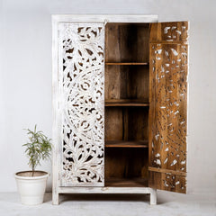 Wooden Carved Wardrobe for Storage