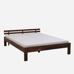 Solid Wood Queen Size Bed Without Storage