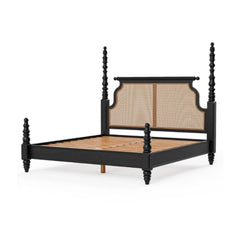 Poster Bed with Cane Headboard