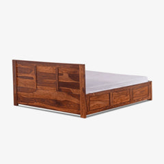 Sheesham Solid Wooden Plain Bed