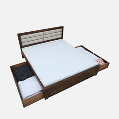 Indian Sheesham Wood Storage Beds with Drawer