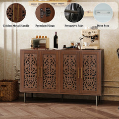 Storage Cabinet with 4 Doors Buffet Sideboard